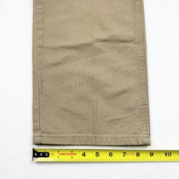 Wrangler Men's Heritage Low Stretch Relaxed Tan Carpenter Pants Size 38x30 NWT - Picture 10 of 11